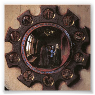 Foto Retrato de Giovanni Arnolfini & esposa (detalhe)