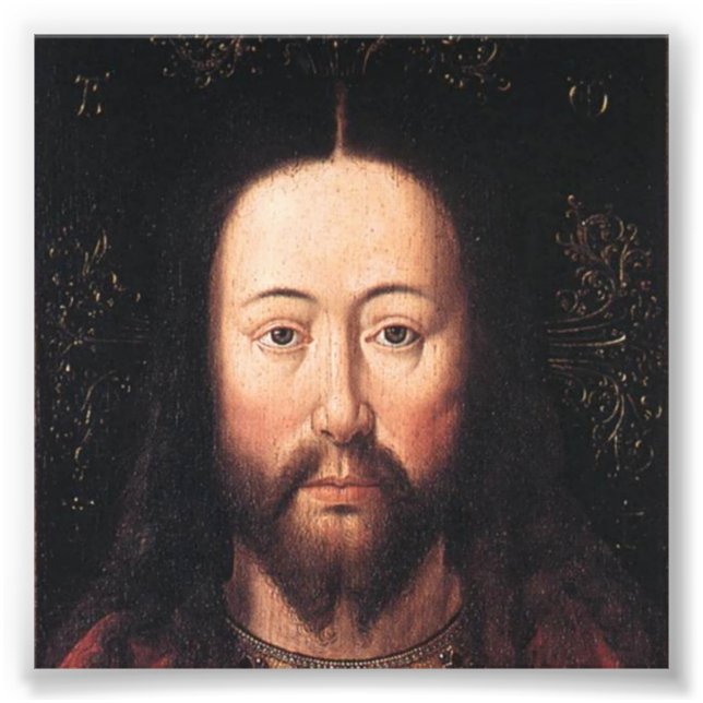 Foto Retrato de Jesus Cristo de Jan van Eyck (Frente)