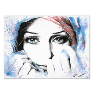 Foto Retrato de moça Olhos Bonito Imagem de pintor de a