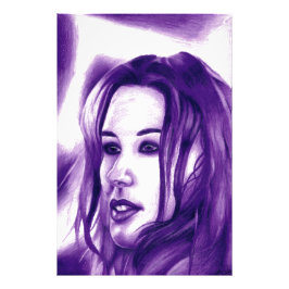 Foto Retrato de Mulher Púrpura Original