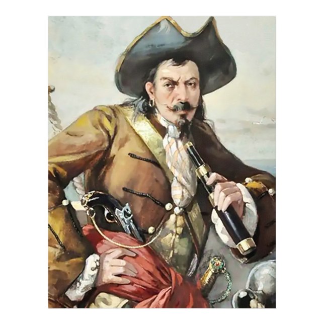 Foto "Retrato de um Pirata" por Artista Desconhecido (Frente)
