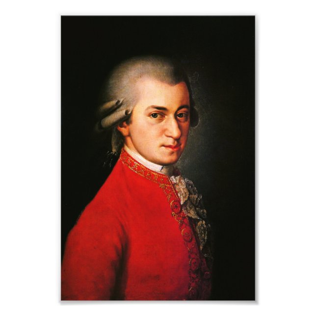 Foto Retrato de Wolfgang Amadeus Mozart (Frente)