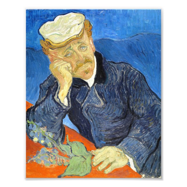 Foto Retrato do Dr. Gachet por Vincent Van Gogh (Frente)