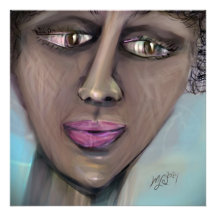 Retrato Feminino Moderno Centro Mantido