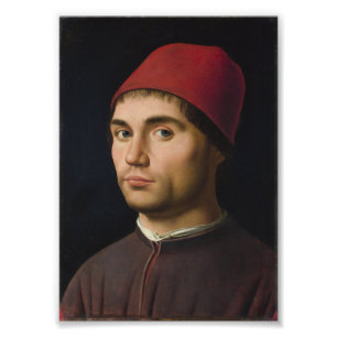 Foto Retrato Homem Antonello Messina pintura de arte vi