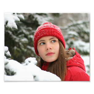 Foto Retrato Inverno Personalizar Modelo fácil de enqua
