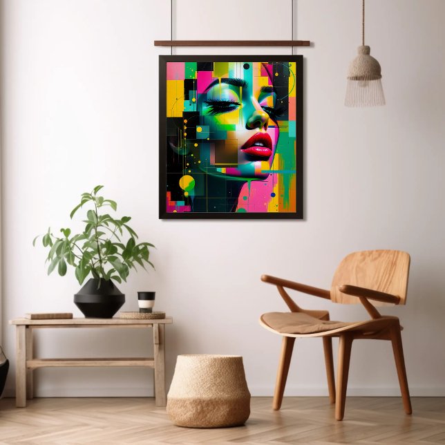 Foto Retrato Moderno de Arte Contemporânea Mulheres Ros (Criador carregado)