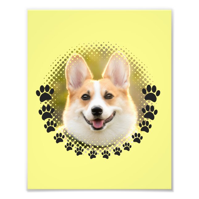 Foto Retrato Personalizado do Cachorro (Frente)