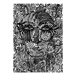 Foto Retrato preto e branco da linha tripla