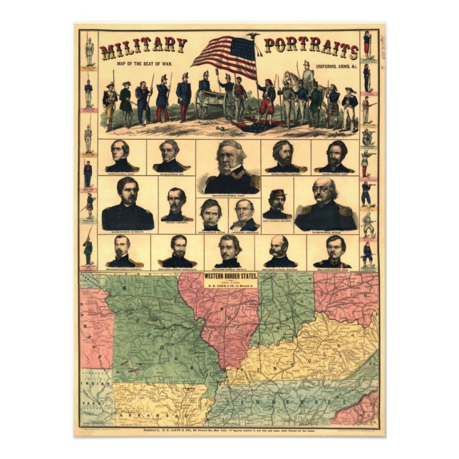 Foto Retratos Militares da Fronteira da Guerra Civil de (Frente)