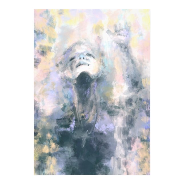 Foto Rezar pela Poster de Paz Abstrato (Frente)