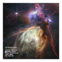 Rho Ophiuchi (Imagem NIRCam) Imagem JWST e Solicit