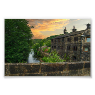 Foto Rio Calder a partir da Ponte Hawksclough