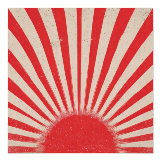 Foto Rising Sun Background – Retro Vintage Rays (Frente)