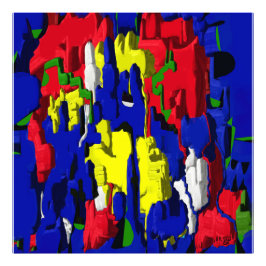 Foto Risse im Blau, abstrakt