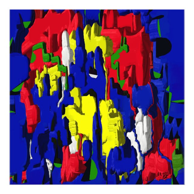 Foto Risse im Blau, abstrakt (Frente)