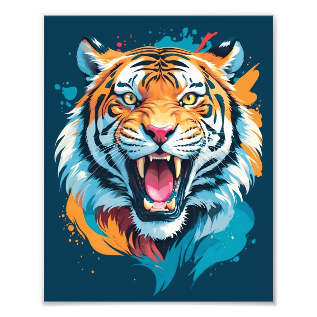 Foto Roaring Tiger Face (Frente)