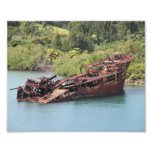 Foto Roatan Honduras, Naufrágio Ao Longo Da Costa