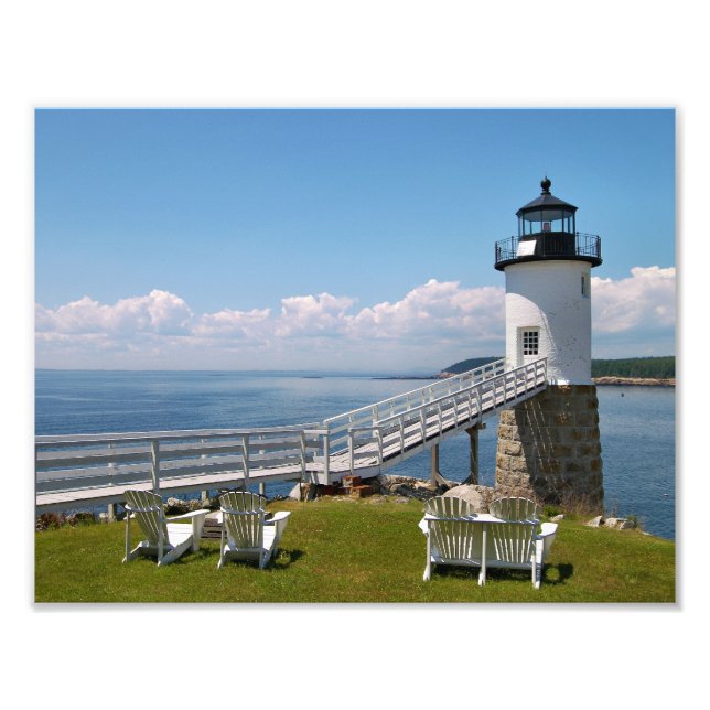 Foto Robinson Point Lighthouse, Isle Au Haut, Maine (Frente)