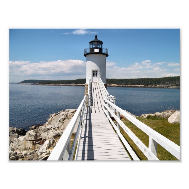 Foto Robinson Point Lighthouse, Isle Au Haut, Maine (Frente)