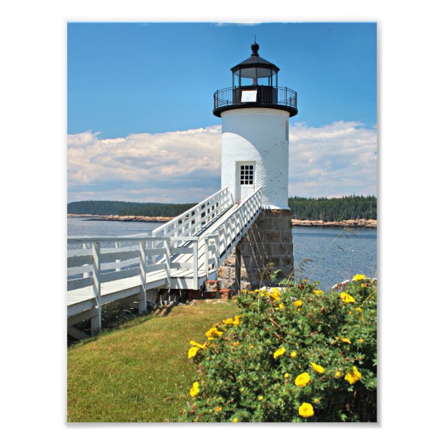 Foto Robinson Point Lighthouse, Isle Au Haut, Maine (Frente)