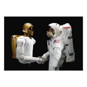 Foto Robonaut 2, uns dexterous, hel 2 do astronauta do