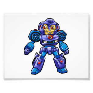 Foto Robot de desenho animado  Carro robô Escolher cor