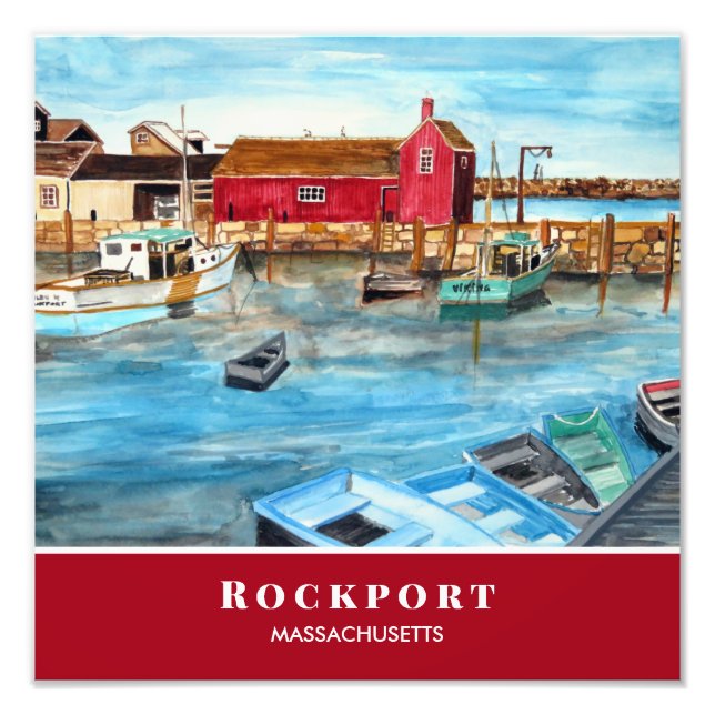 Foto Rockport Harbor Massachusetts New England EUA (Frente)