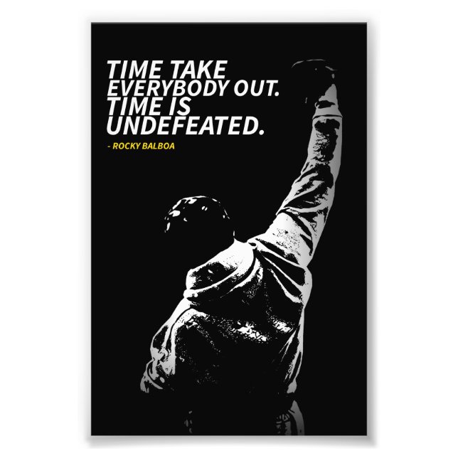Foto Rocky Balboa quotes Photo Enlargement (Frente)