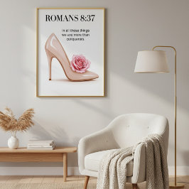 Foto Romanos 8:37 Wall Art | Impressão de Escritura Cri