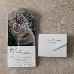 Foto Romântica De Caligrafia Sobrepõe O Casamento