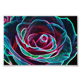 Foto Rosa con efecto abstracto