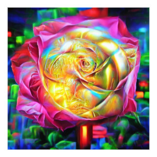 Foto Rosa do Arco-Íris Psicodélico