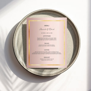 Foto rosa dourada do Menu Casado da nossa história