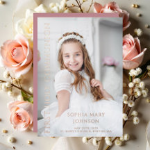 Foto: Rosa Primeira Rosa de Comunhão Sagrada Doura