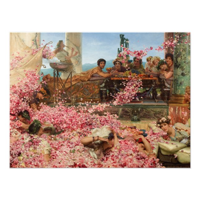 Foto Rosas de Heliogabalus por Lawrence Alma-Tadema (Frente)