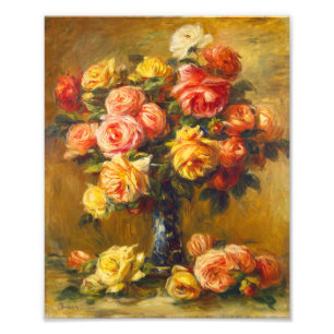 Foto Rosas de renoir num Impressão de Vase