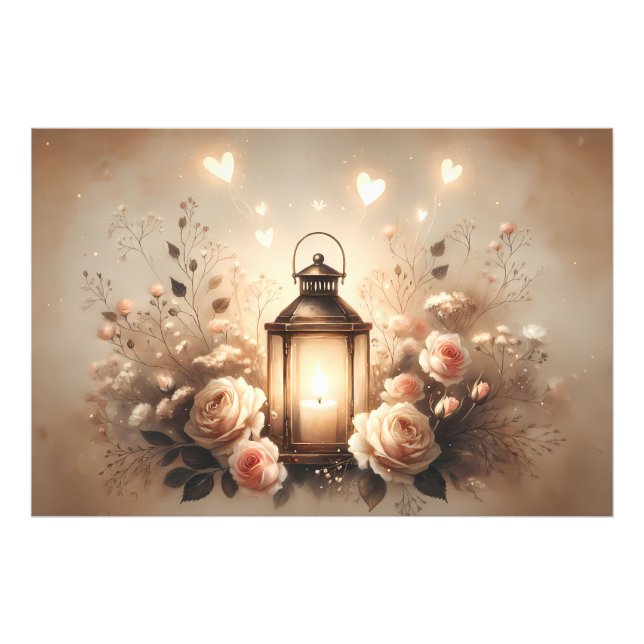 Foto Rose Lantern Glow Bouquet (Frente)