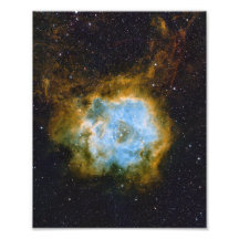 Rosette Nebula Satin Impressão