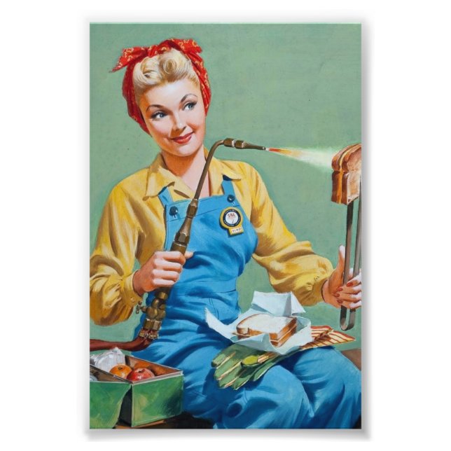 Foto Rosie the Riveter faz queijo torrado (Frente)
