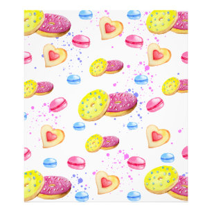 Foto Rosquinhas doces com padrão de vidros colorido