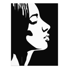 Foto rosto fresco do orgulho exalando preto e branco