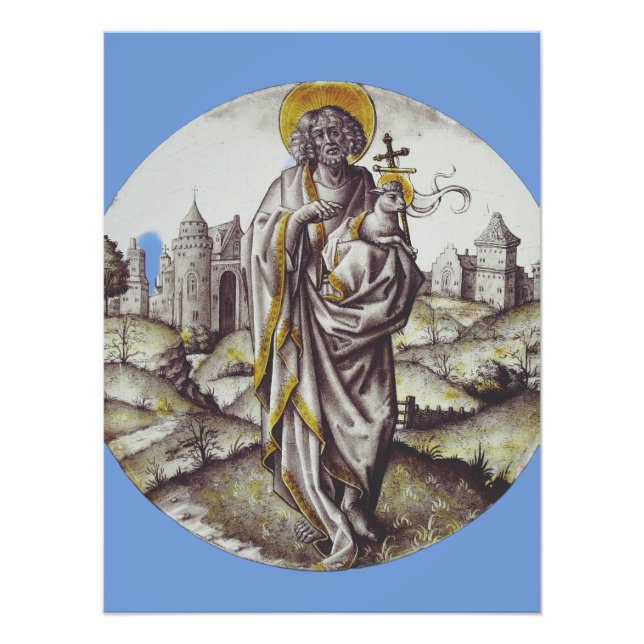 Foto Roundel com o Santo John The Baptist (Frente)
