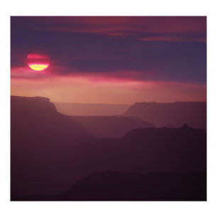 Foto Roxo Haze sobre o Grand Canyon