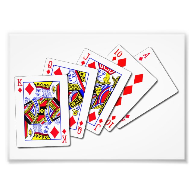 Foto Royal Flush Diamantes (Frente)