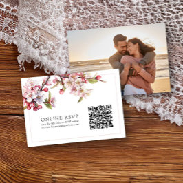 Foto: RSVP Online Código QR Casamento de Cherry Bl