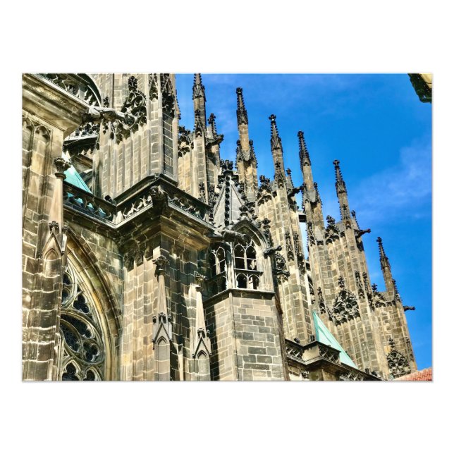 Foto Rua. Catedral de Vitus Spires - Praga, República C (Frente)