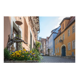 Foto Rua colorida em Rothenburg ob der Tauber