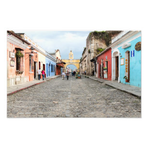 Foto Rua do Cobblestone em Antígua, Guatemala