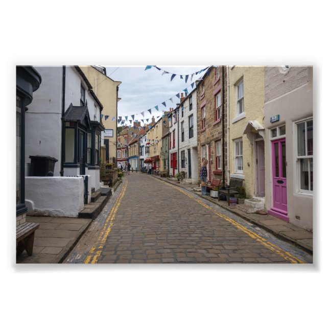 Foto Rua Empedrada Staithes High Street (Frente)